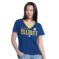Women's G-III 4Her by Carl Banks  Royal Chase Elliott Best Team V-Neck T-Shirt