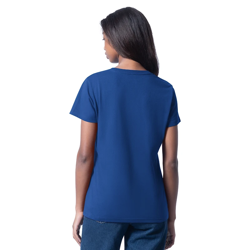 T-shirt col V pour femme G-III 4Her par Carl Banks Royal Chase Elliott Cheer Dance