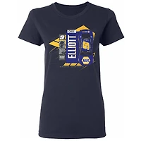 T-shirt pour femme de la collection Hendrick Motorsports Team bleu marine Chase Elliott NAPA Car
