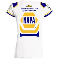 Women's Hendrick Motorsports Team Collection White Chase Elliott NAPA Sublimated Uniform T-Shirt