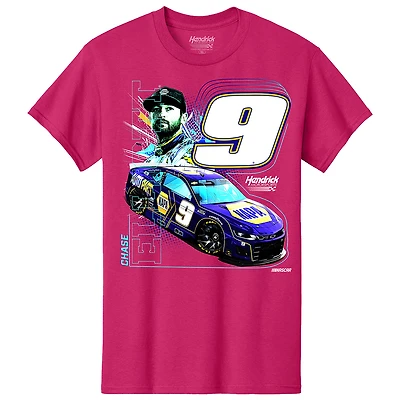 Youth Hendrick Motorsports Team Collection  Pink Chase Elliott NAPA Car T-Shirt