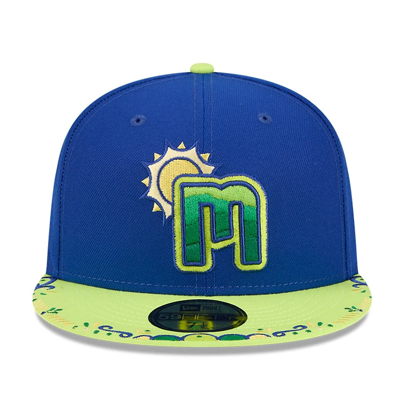 Casquette ajustée New Era Chattanooga Lookouts 2026 Copa De La Diversion 59FIFTY pour homme, bleu/vert clair