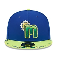Casquette ajustée New Era Chattanooga Lookouts 2026 Copa De La Diversion 59FIFTY pour homme, bleu/vert clair