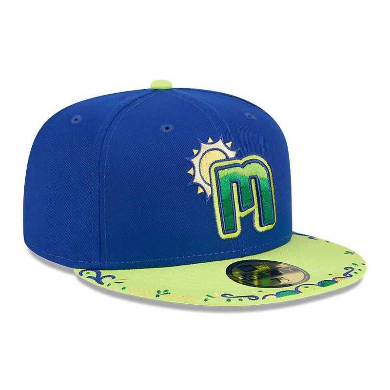 Men's New Era Blue/Light Green Chattanooga Lookouts 2026 Copa De La Diversion 59FIFTY Fitted Hat