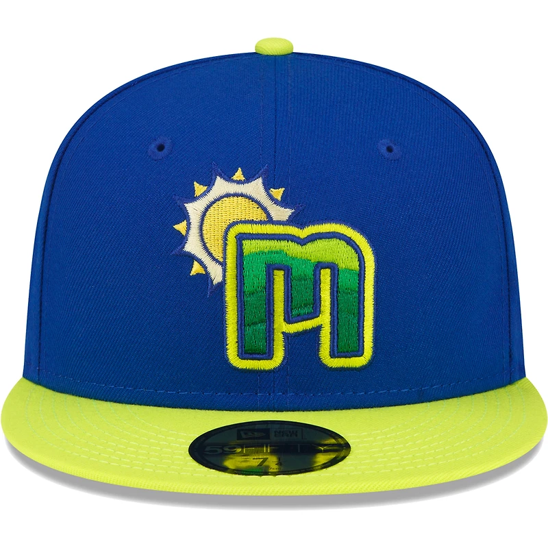Men's New Era Blue Chattanooga Lookouts Copa De La Diversion 59FIFTY Fitted Hat