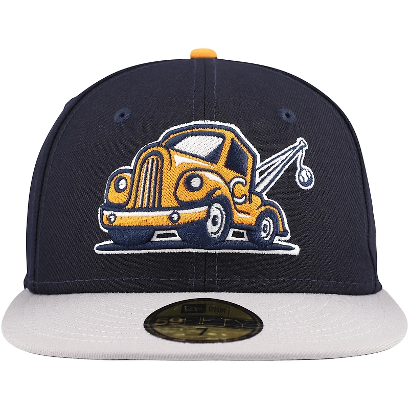 Casquette ajustée 59FIFTY pour soirée à thème Chattanooga Lookouts New Era bleu marine hommes