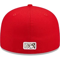 Men's New Era Red Chattanooga Lookouts Authentic Collection Team Home 59FIFTY Fitted Hat