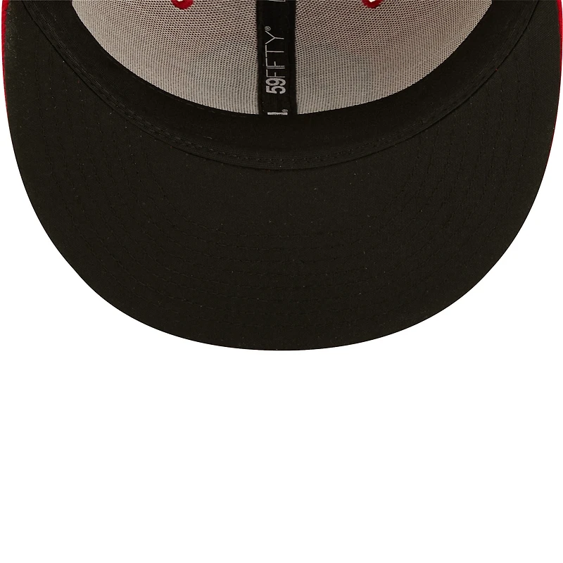 Men's New Era Red Chattanooga Lookouts Authentic Collection Team Home 59FIFTY Fitted Hat