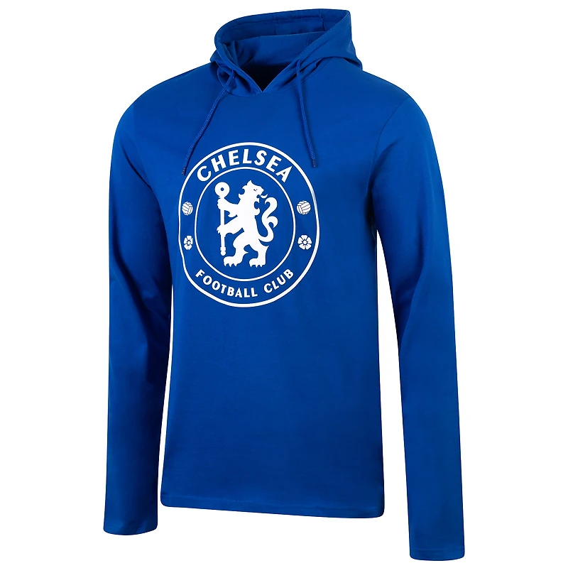 Men's Sport Design Sweden  Royal Chelsea Relaxed Long Sleeve Hooded T-Shirt