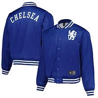 Men's Fanatics  Royal Chelsea Collegiate Sateen Full-Snap Jacket