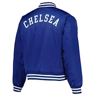 Men's Fanatics  Royal Chelsea Collegiate Sateen Full-Snap Jacket