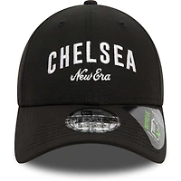 Men's New Era Black Chelsea Wordmark Repreve 9FORTY Adjustable Hat