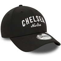 Men's New Era Black Chelsea Wordmark Repreve 9FORTY Adjustable Hat