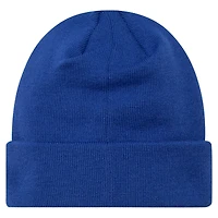 Men's New Era Blue Chelsea Wordmark Overlay Cuffed Knit Hat