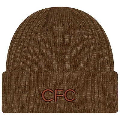 Men's New Era Brown Chelsea Retro Cuffed Knit Hat