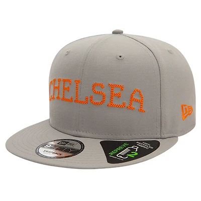 Men's New Era Gray Chelsea Repreve Chainstitch 9FIFTY Snapback Hat