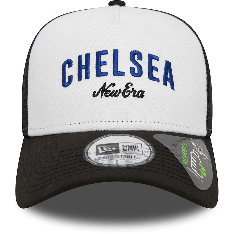 Casquette de camionneur réglable Chelsea Repreve E-Frame New Era blanche pour hommes