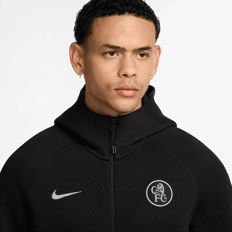 Veste à capuche zippée Nike Chelsea Tech Fleece noire pour homme