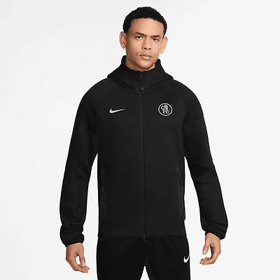Veste à capuche zippée Nike Chelsea Tech Fleece noire pour homme