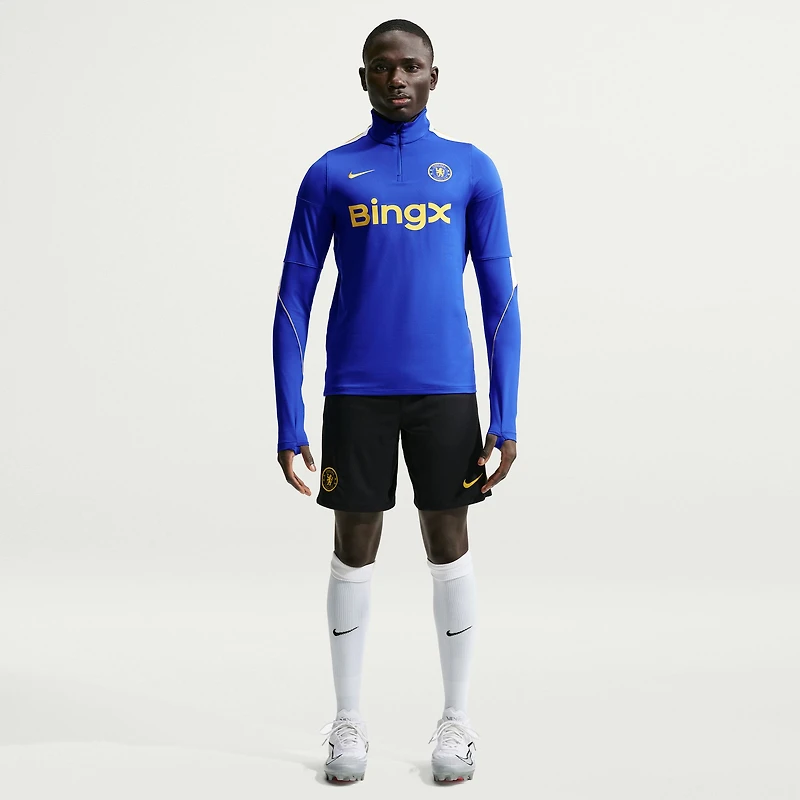 Men's Nike Blue Chelsea 2026/27 Strike Dri-FIT Long Sleeve Quarter-Zip Drill Top