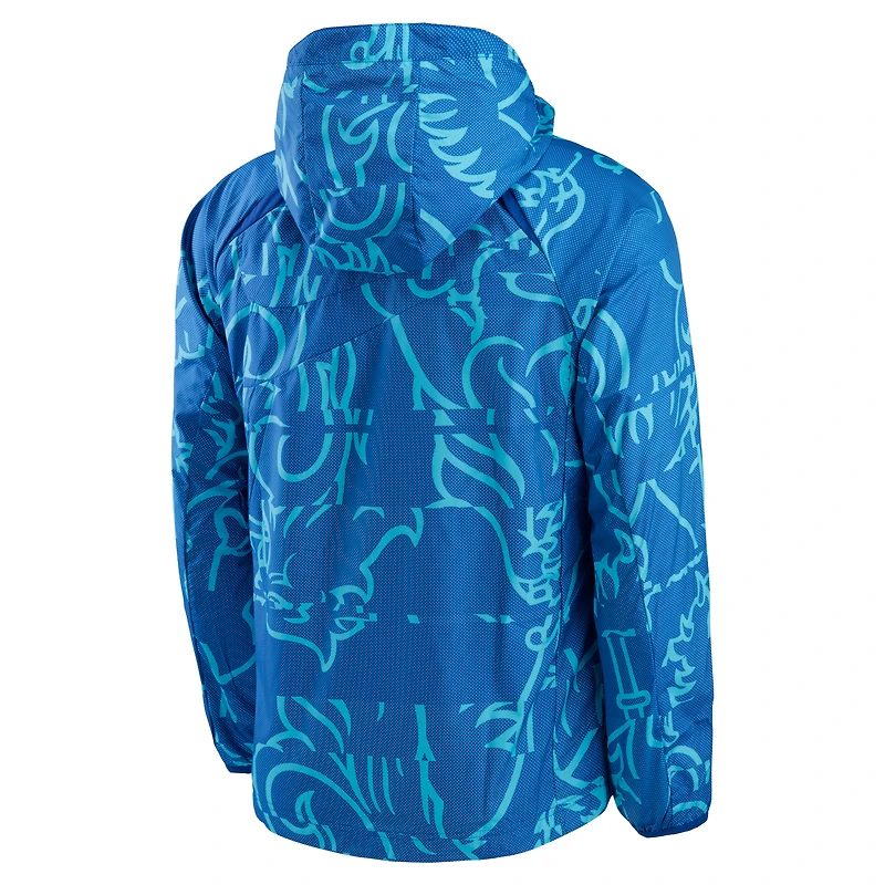 Men's Nike Blue Chelsea AWF Raglan Full-Zip Jacket