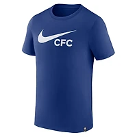 T-shirt Nike Chelsea bleu pour homme avec logo Swoosh
