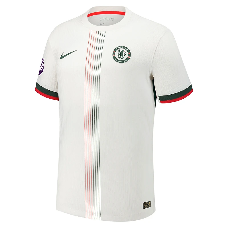 Maillot Nike crème Chelsea 2025/26 extérieur authentique pour homme avec écusson