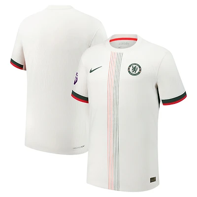 Maillot Nike crème Chelsea 2025/26 extérieur authentique pour homme avec écusson