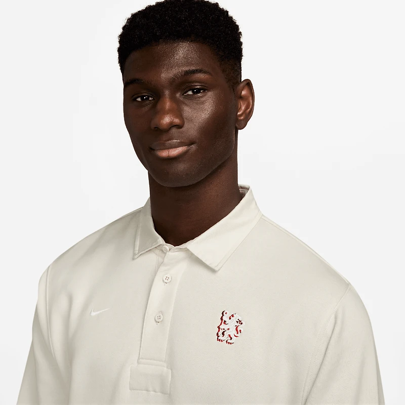 Polo Nike à manches longues Chelsea Club crème pour homme