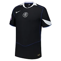 Men's Nike Enzo Fernández Black Chelsea 2025/26 Third Authentic Player Jersey