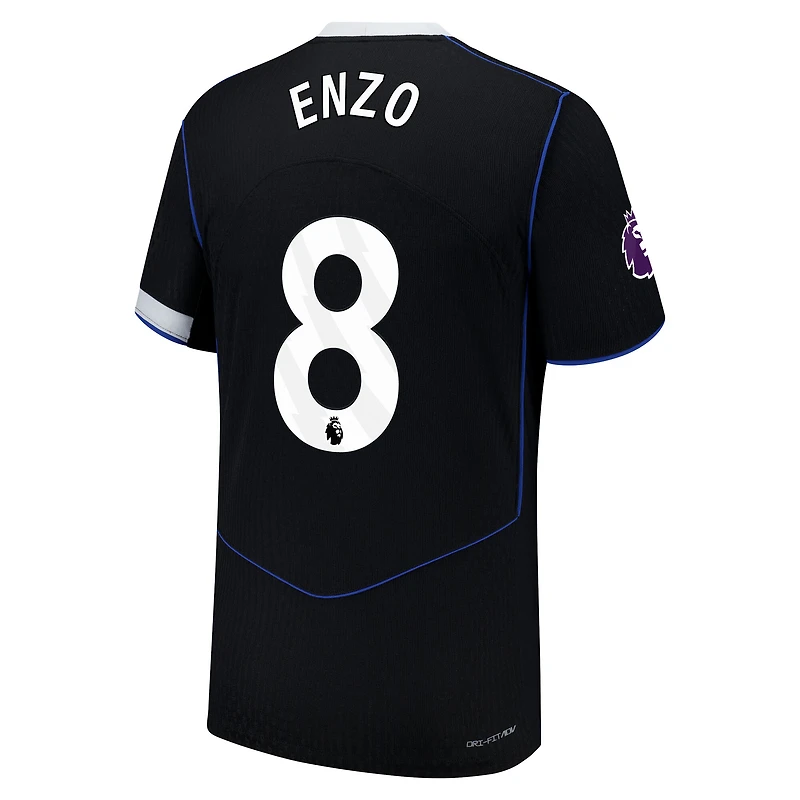 Men's Nike Enzo Fernández Black Chelsea 2025/26 Third Authentic Player Jersey