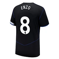 Men's Nike Enzo Fernández Black Chelsea 2025/26 Third Replica Player Jersey