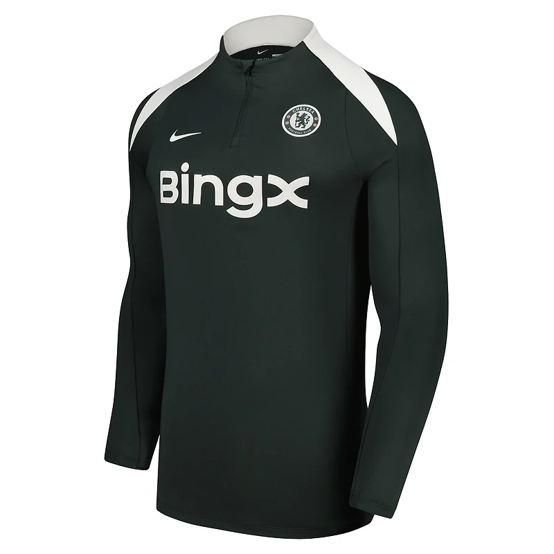 Pull à manches longues Nike Chelsea 2025/26 Strike Drill Raglan vert pour homme