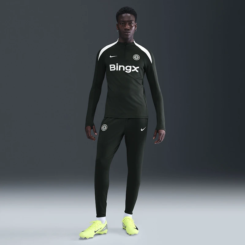 Pull à manches longues Nike Chelsea 2025/26 Strike Drill Raglan vert pour homme
