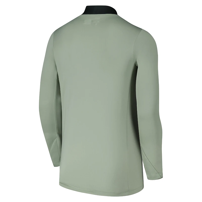 Men's Nike  Green Chelsea 2025/26 Strike Drill Raglan Quarter-Zip Long Sleeve Top