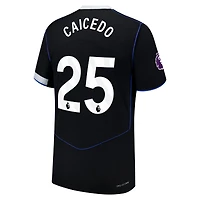 Men's Nike Moisés Caicedo Black Chelsea 2025/26 Third Authentic Player Jersey