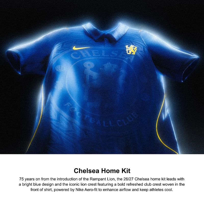Maillot Nike Moisés Caicedo Chelsea 2026/27 Domicile Authentique pour Homme Bleu