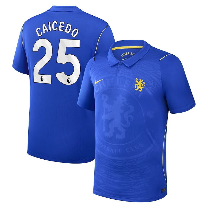 Men's Nike Moisés Caicedo Blue Chelsea 2026/27 Home Stadium Replica Jersey