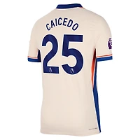 Men's Nike Moisés Caicedo Orange Chelsea 2024/25 Away Authentic Player Jersey