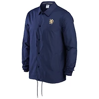 Men's Nike Navy Chelsea Coach Performance Full-Snap Jacket
