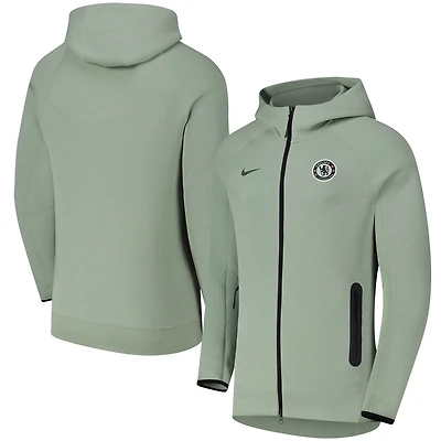 Men's Nike Olive Chelsea Tech Fleece Full-Zip Hoodie