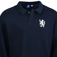 Pull polaire rétro décontracté Chelsea bleu marine pour homme, design sportif suédois