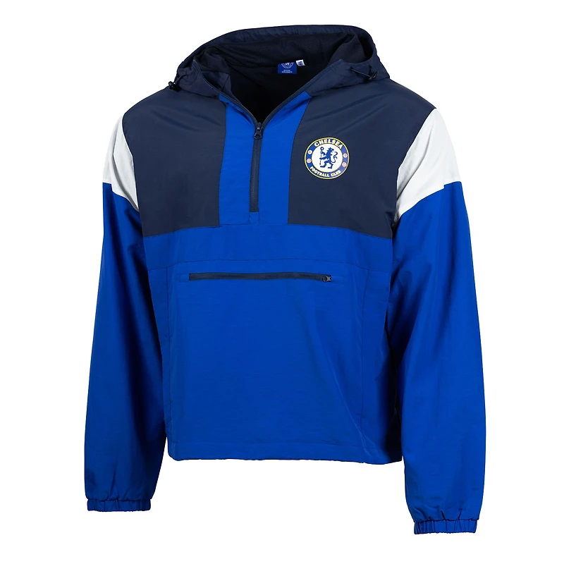 Veste Anorak à quart de zip Sport Design Suède bleu marine Chelsea Starer Premium pour hommes