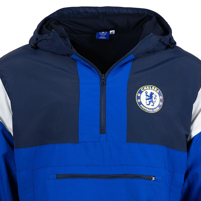 Veste Anorak à quart de zip Sport Design Suède bleu marine Chelsea Starer Premium pour hommes