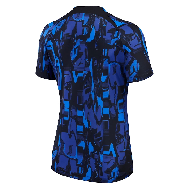 Women's Nike Blue Chelsea 2023/24 Home Academy Pro Pre-Match Top