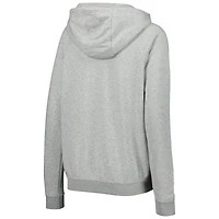 Sweat à capuche raglan Nike Chelsea Lockup Varsity Fleece gris chiné pour femme
