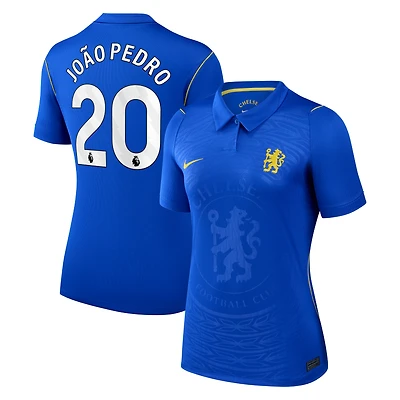 Maillot réplique domicile Chelsea bleu Nike João Pedro pour femme, saison 2026/27