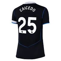 Women's Nike Moisés Caicedo Black Chelsea 2025/26 Third Replica Player Jersey