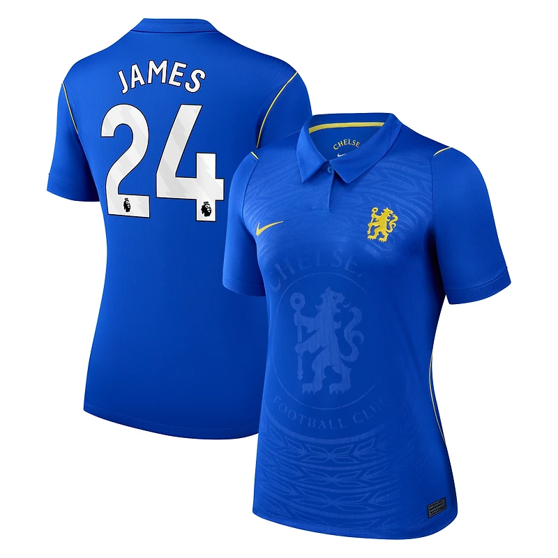 Maillot réplique domicile Chelsea bleu Nike Reece James pour femme, saison 2026/27