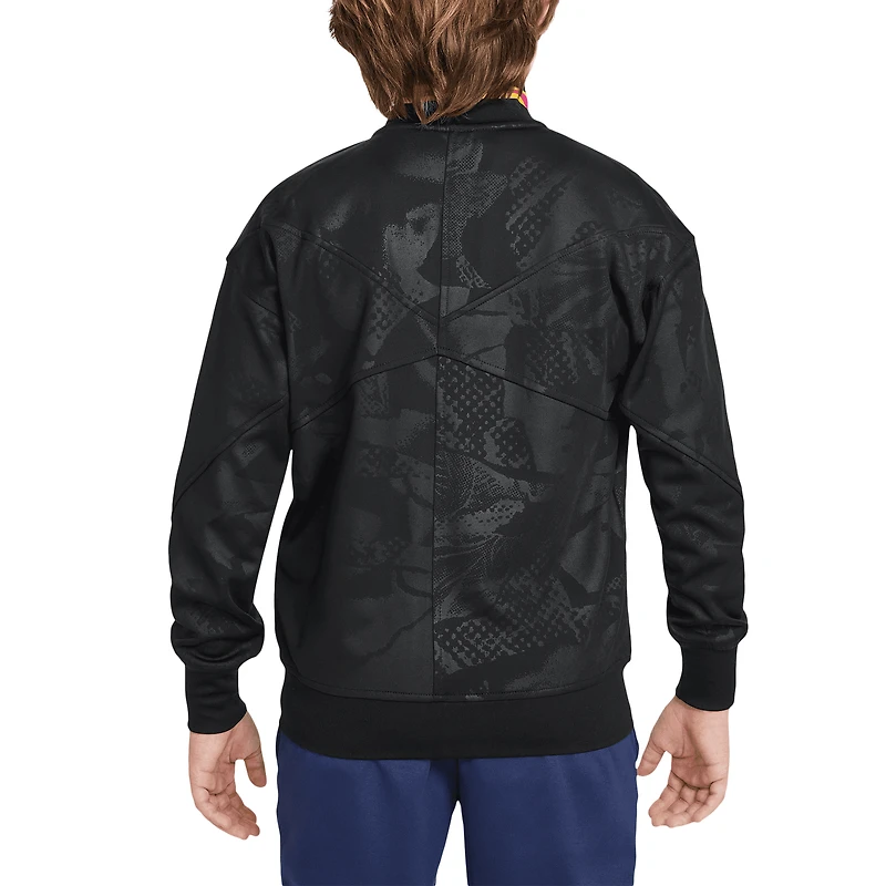 Veste zippée intégrale Nike Chelsea 2024/25 Third Academy Pro Anthem pour jeune Noir